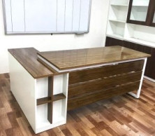Bàn Làm Việc Giám Đốc Kèm Tủ Phụ