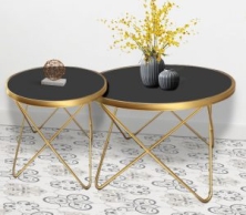 Bàn Trà Đôi Chân Kim Loại Hình Sao 03