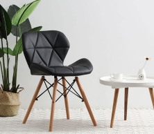 Ghế Eames bọc đệm LZC-M3 (Đen)