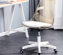 Ghế Xoay Nhựa Trong Suốt có nệm TM192