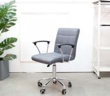 Ghế Xoay Văn Phòng, Ghế Học Tập Làm Việc Nhiều Chức Năng, nail, spa, makeup Chân Thép Lưng Nệm Bọc Da PU cao cấp