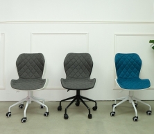 Ghế làm việc vải bố chân xoay TM453