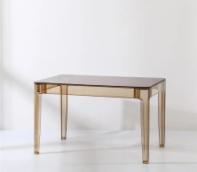 Bàn ăn mặt kính cường lực khung nhựa PC cao cấp GHOST TABLE