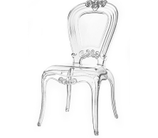 Ghế sự kiện trong suốt, ghế cafe, ghế trang điểm, ghế nhựa nhập khẩu phong cách Châu Âu TM263 không tay