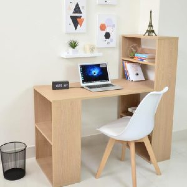 Bàn Làm Việc Kèm Kệ Trang Trí