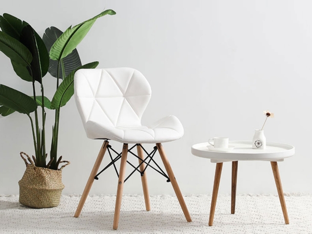 Ghế Eames bọc đệm LZC-M3 (Trắng)