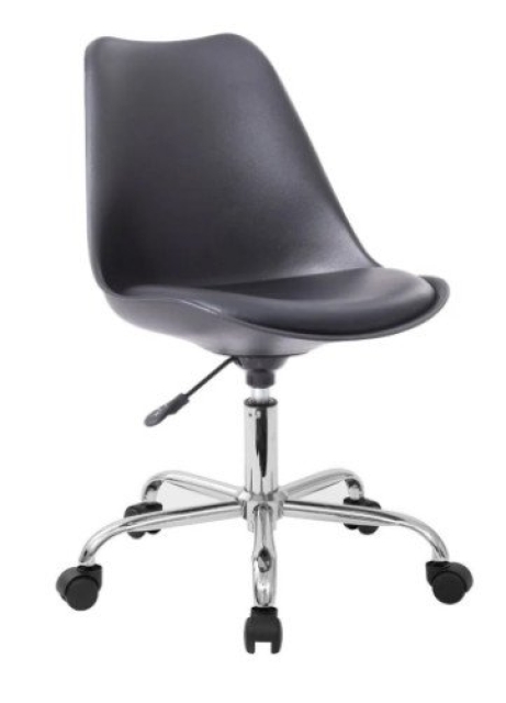 Ghế Nhựa Eames Chân Xoay Mặt Ngồi Đệm size lớn