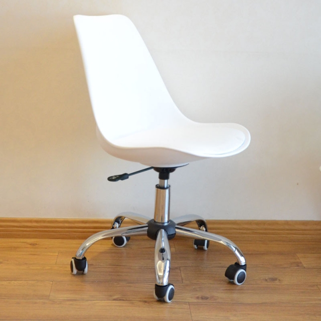 Ghế Nhựa Eames Chân Xoay Mặt Ngồi Đệm size lớn