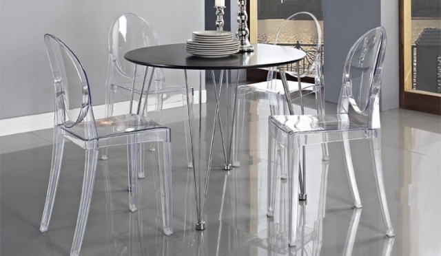 Ghế Victoria Ghost, ghế nhựa trong suốt