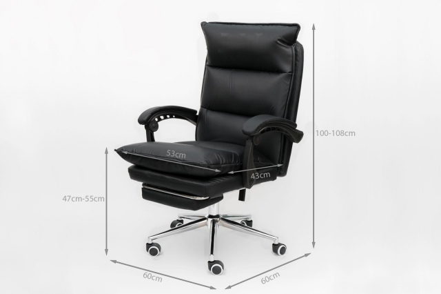 GHẾ VĂN PHÒNG GIÁM ĐỐC CHÂN XOAY NGÃ NẰM TM892