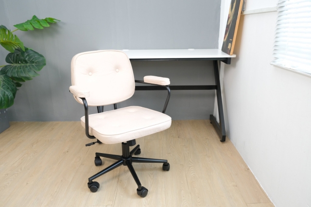 Ghế xoay tựa lưng đệm êm ái bọc vải da nano khung thép sơn tĩnh điện cao cấp TM188