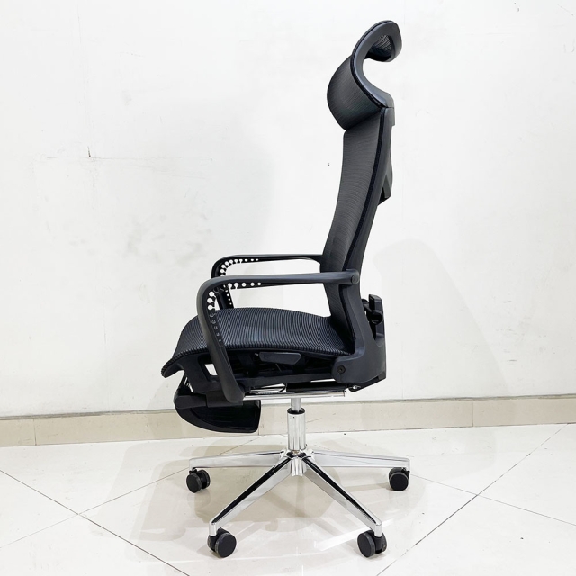 Ghế văn phòng chân xoay ngả lưng có tựa đầu TM740