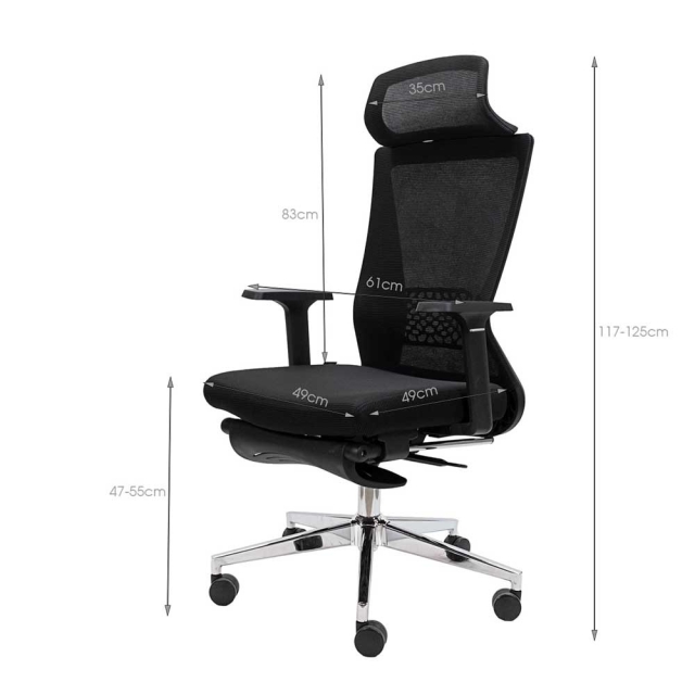 Ghế lưới văn phòng cao cấp ngả nằm TM810